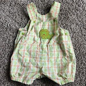 Simply basic Vintage Infant Shirt Overalls‎ 0-3M